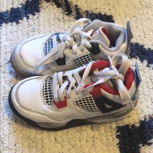 Toddler boy Jordan’s red and blue size 11c